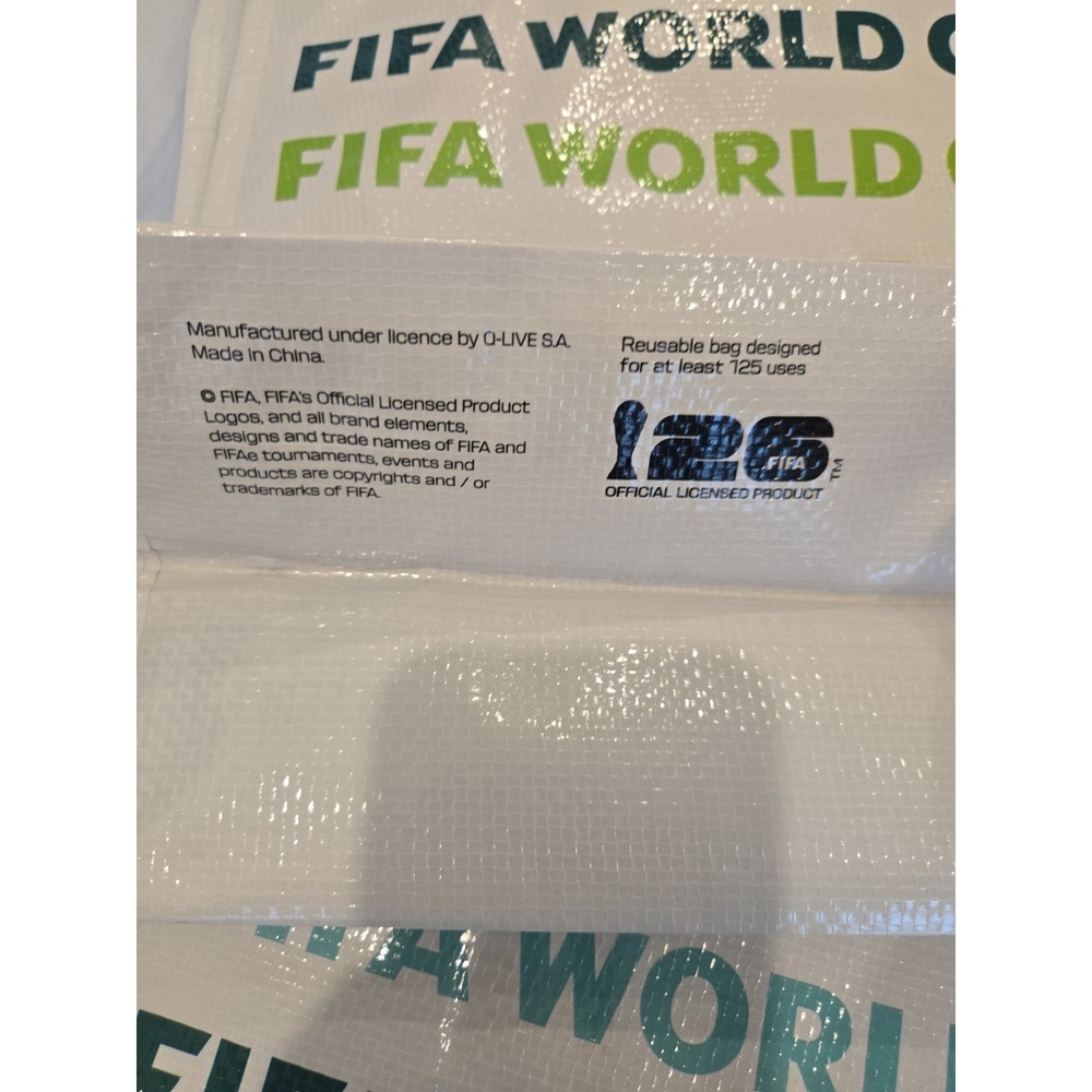 Set Of 3, FIFA World Cup 2026 Reusable Soccer Grocery Shopping - Picture 4 of 4